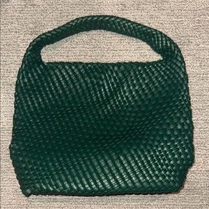 Green Woven Handbag